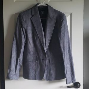 Nine West chambray blue blazer jacket